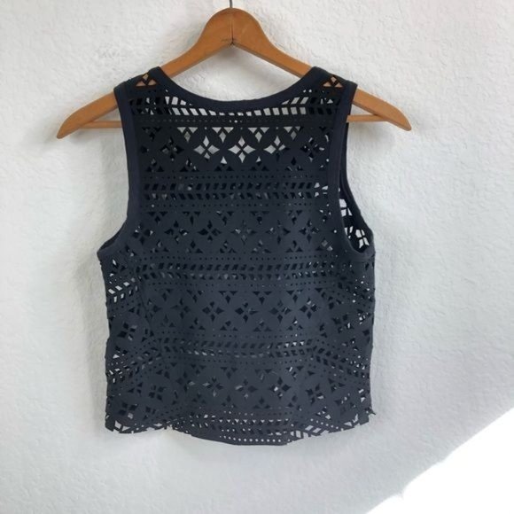 LEITH Nordstrom Laser Cut Shell Cut Out Jersey - Picture 4 of 7